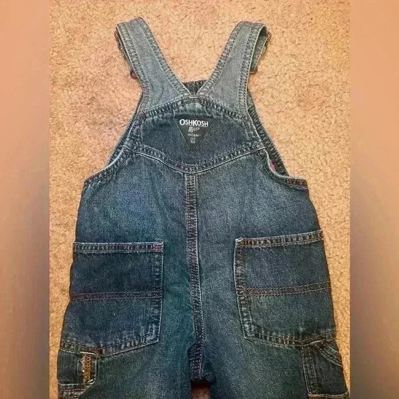 Oshkosh Bgosh Cotton Lined 12 month overalls - Picture 7 of 8